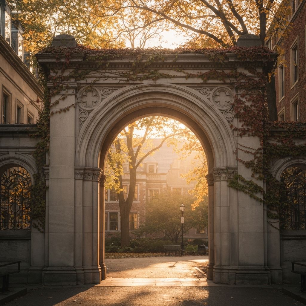 Ivy League campus archway